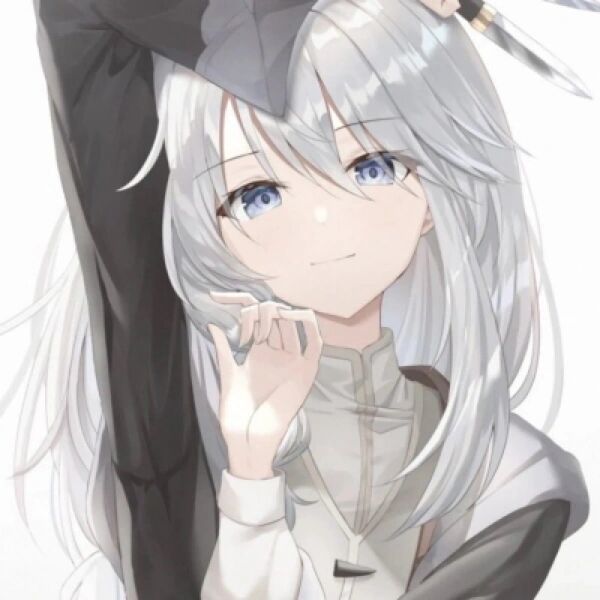 白发女生动漫头像之旅,学习、蜕变与自信的魔法之旅