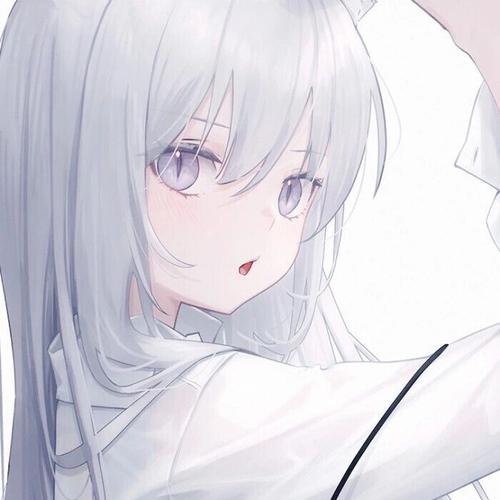 白发女生动漫头像之旅,学习、蜕变与自信的魔法之旅